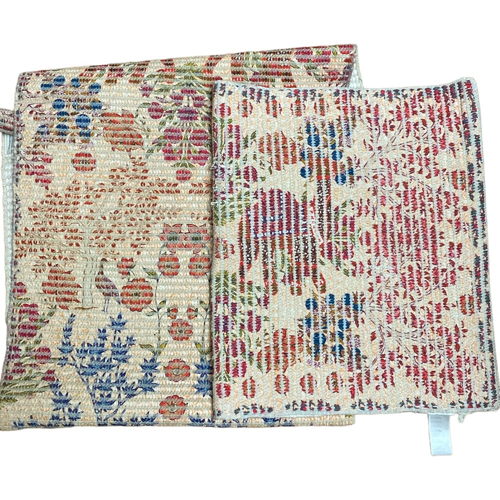 Anthropologie Matteo Boho Peasant Animal Hippie Art Bath Rugs